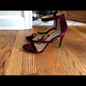 Steve Madden Velvet Maroon Heels